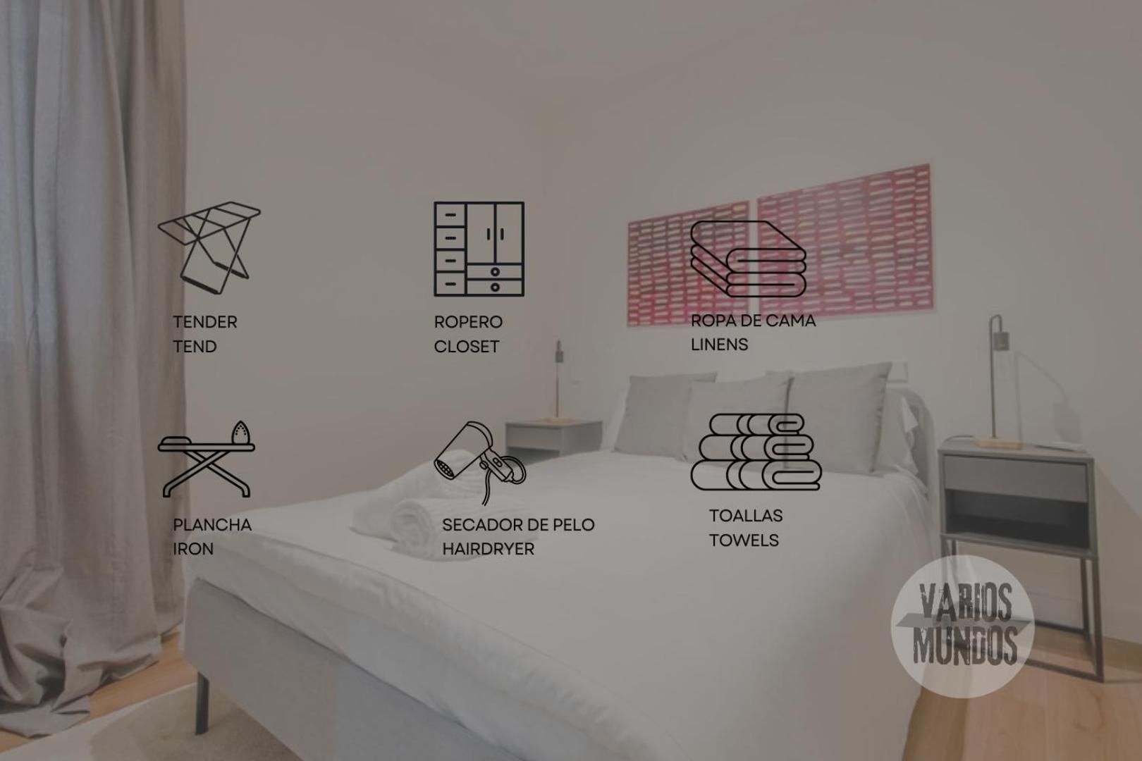 Cozy Apt Para 6Pax A Escasos Metros Del Retiro - Madrid E1 Eksteriør billede